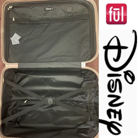 Ful Disney Minnie Mouse Rose Gold Hard sided Luggage set 21” 25”*NWT - Picture 3 of 3